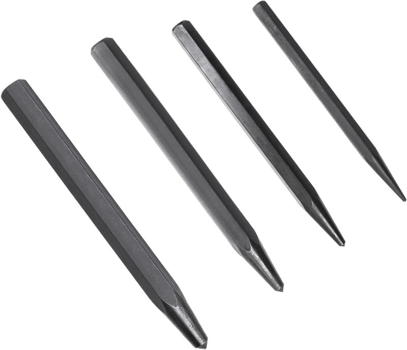 Rawolp Store 62215 Center Punch Kit, 4-Piece center punch tool set for metal - Image 4